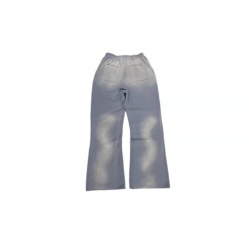 Vcatecx 410GSM Heavyweight Micro-Flare Sweatpants - Vintage Wash